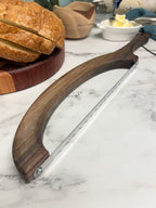 Black Walnut Hand Crafted Wooden Bread Bow Knife