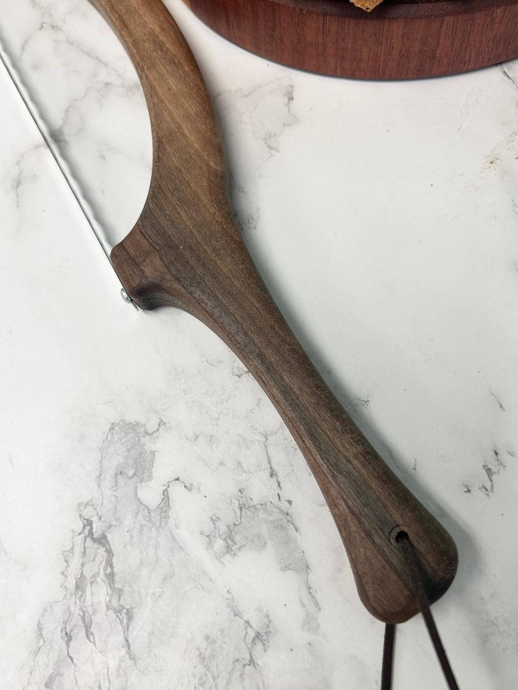 Black Walnut Hand Crafted Wooden Bread Bow Knife