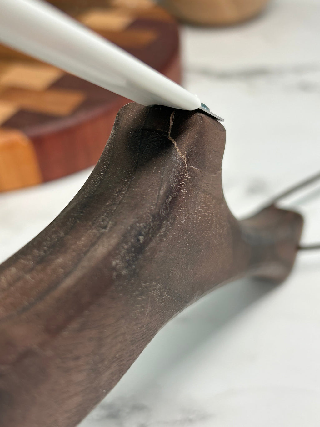 Discounted Black Walnut Hand Crafted Wooden Bread Bow Knife