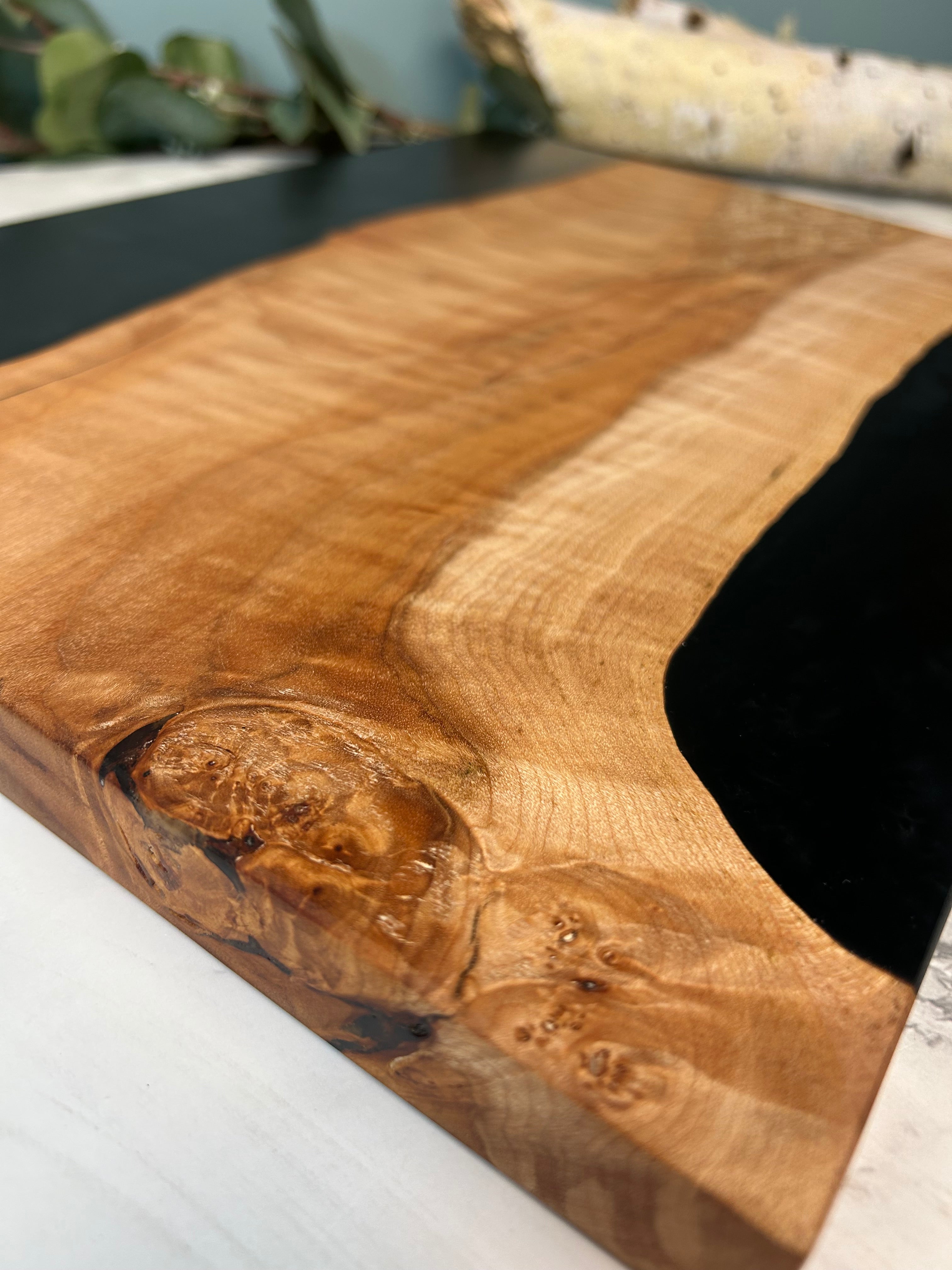 Spalted Maple and Epoxy Serving Board