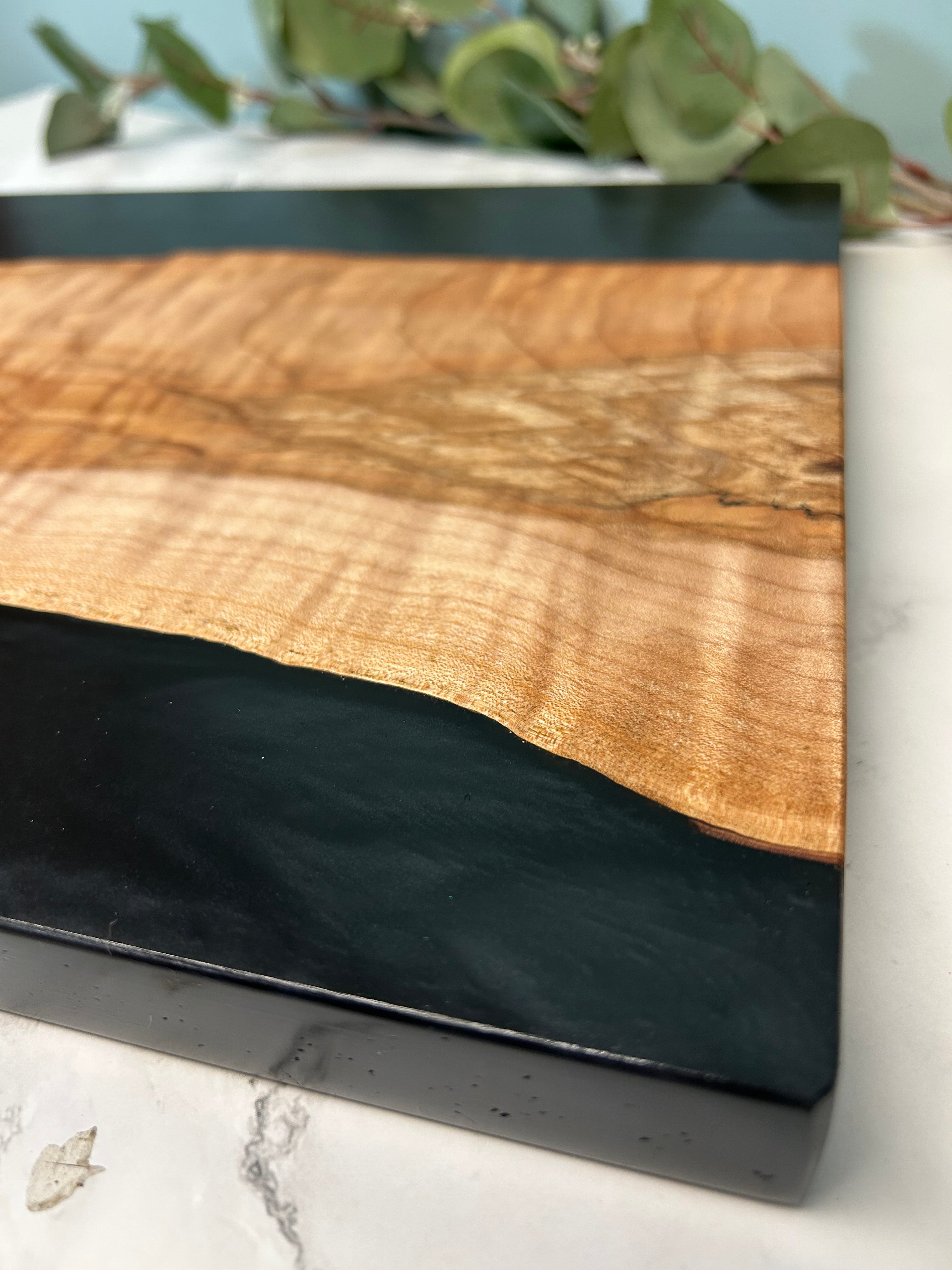 Spalted Maple and Epoxy Serving Board