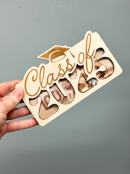 Class of 2025 Engraved Money Gift Holder