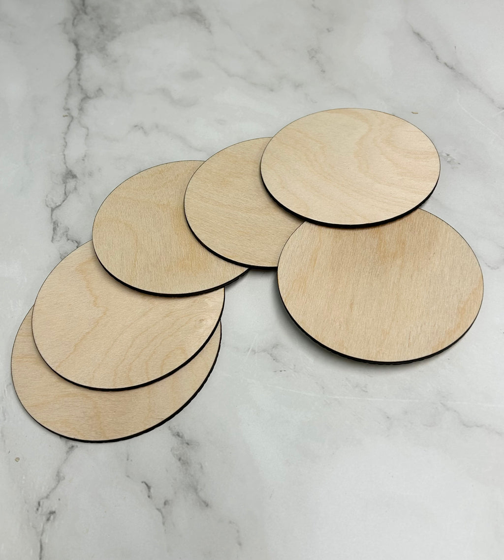 4" Wood Coaster Blanks