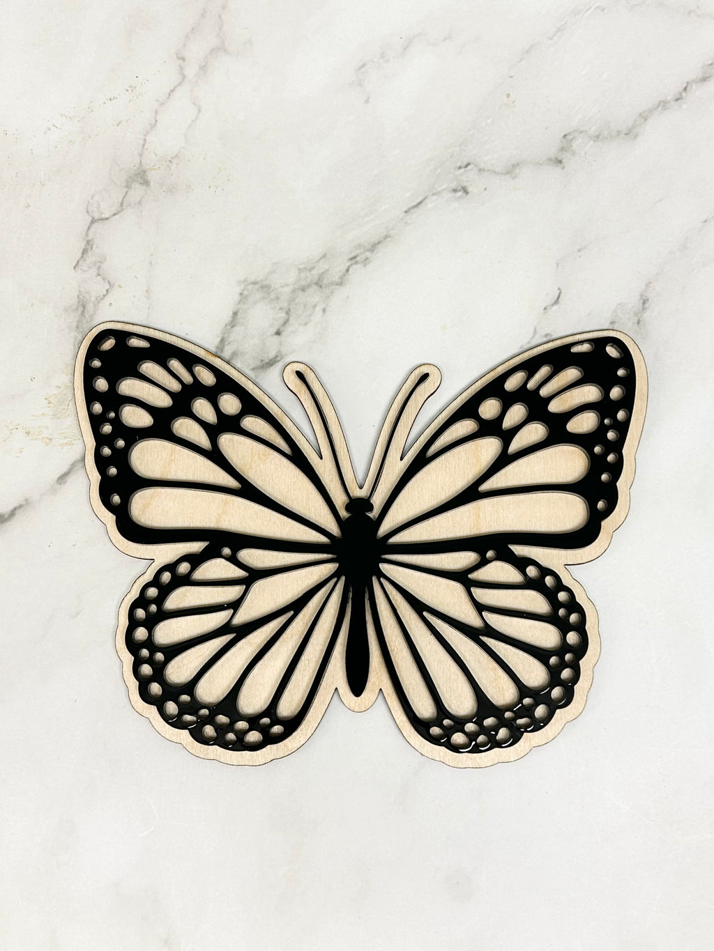 Mini Butterfly Wood Shape With Silhouette Set
