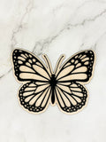 Mini Butterfly Wood Shape With Silhouette Set