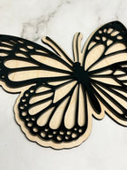 Mini Butterfly Wood Shape With Silhouette Set