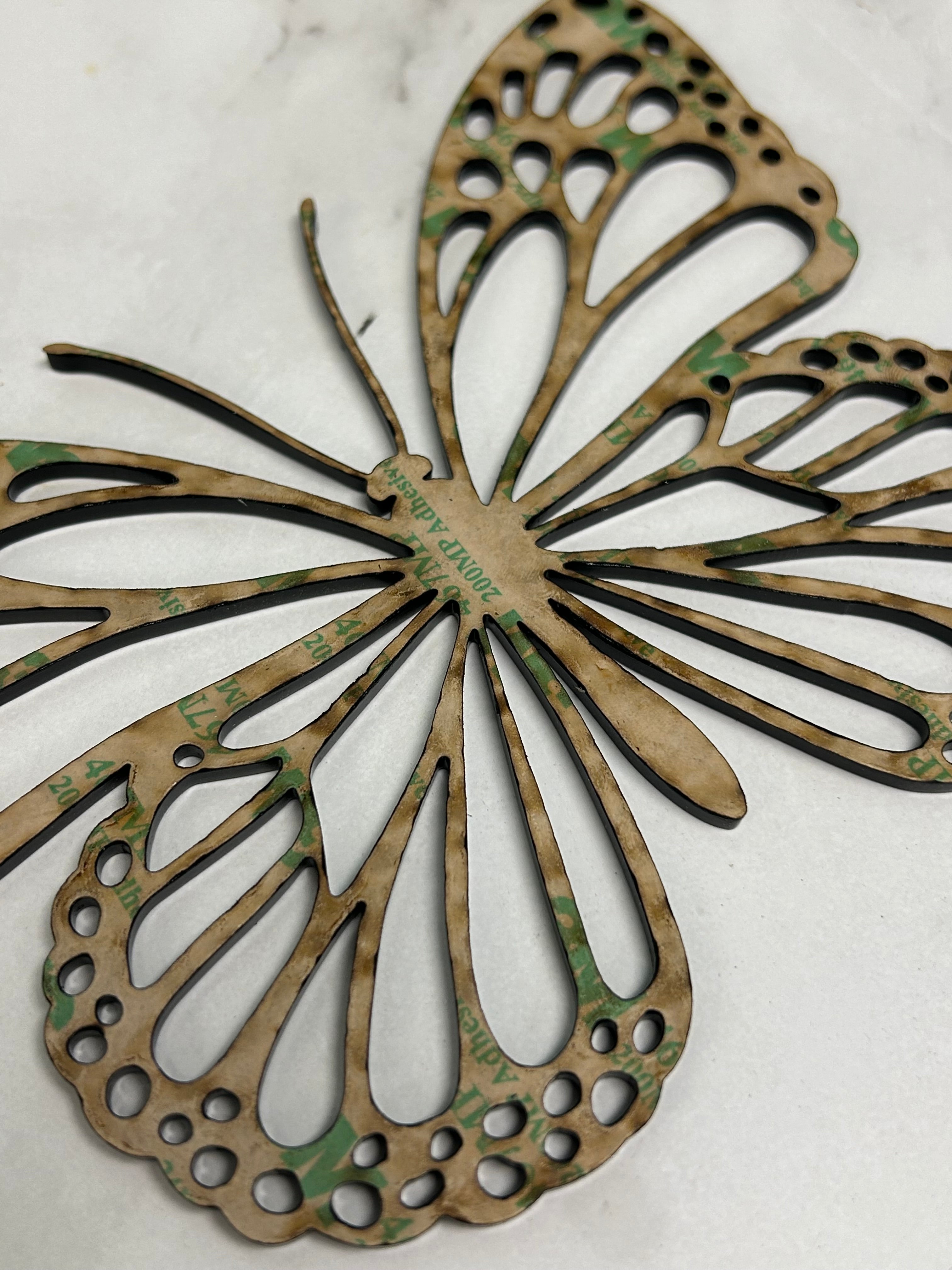 Mini Butterfly Wood Shape With Silhouette Set