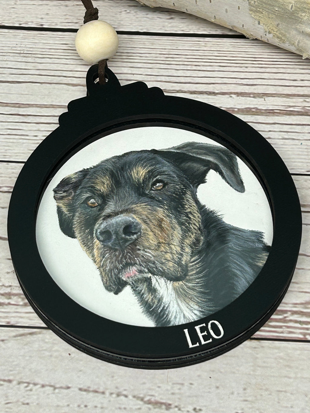 Pet Portrait Christmas Ornament