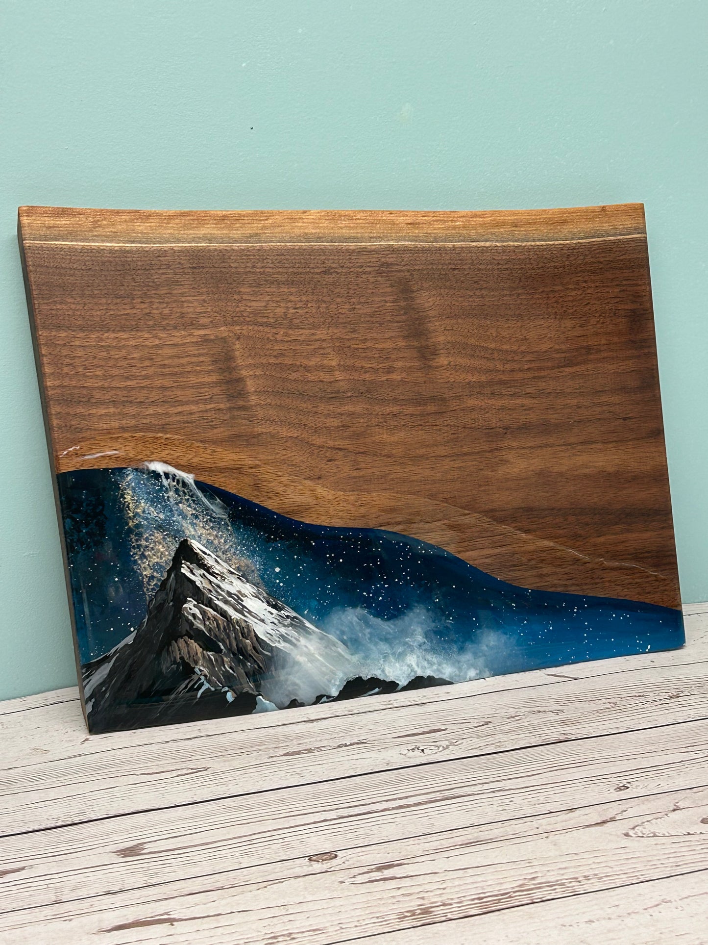 Deposit for Custom Black Walnut and Resin Art Charcuterie Board