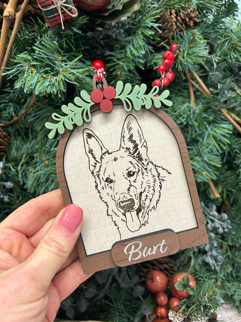 Pet Illustration Christmas Ornament
