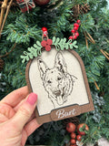 Pet Illustration Christmas Ornament