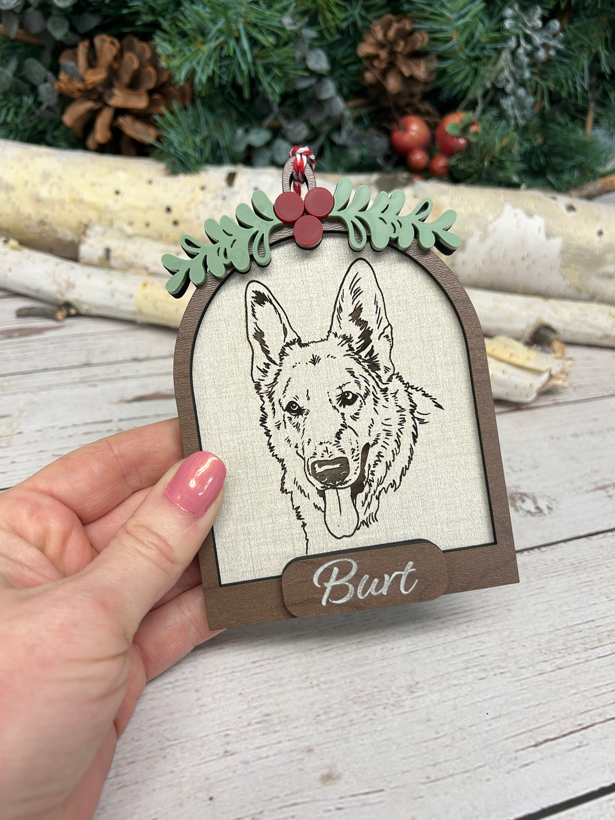 Pet Illustration Christmas Ornament