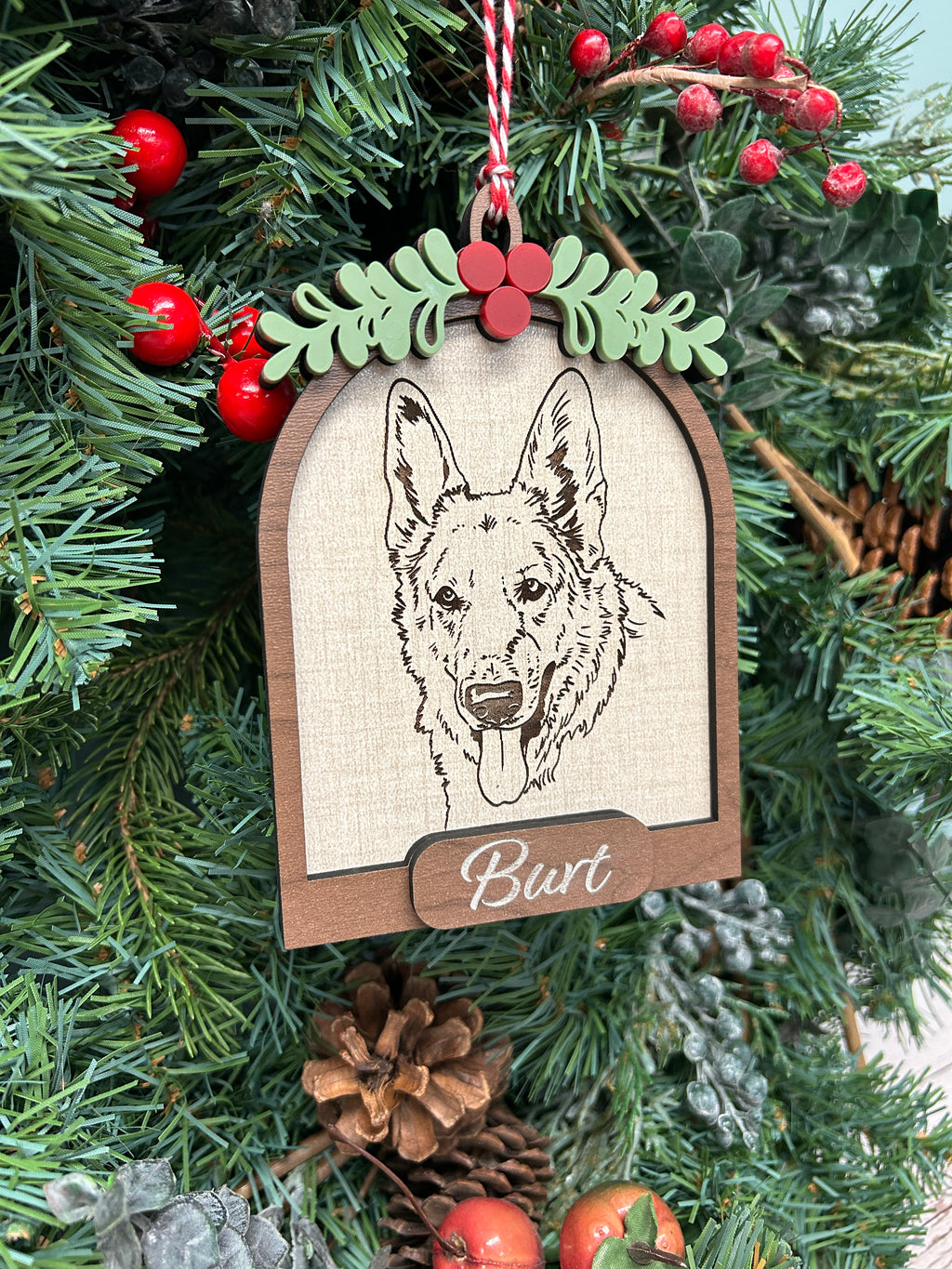 Pet Illustration Christmas Ornament