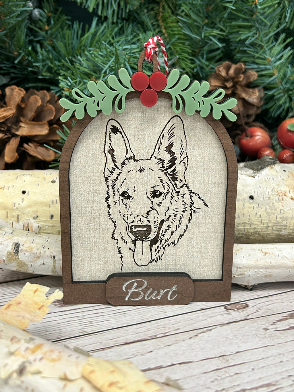 Pet Illustration Christmas Ornament
