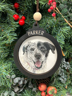 Pet Portrait Christmas Ornament