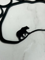 Mini Bear Paw Acrylic Outline