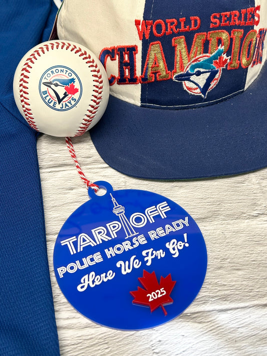 Tarp Off Police Horse Ready Ornament