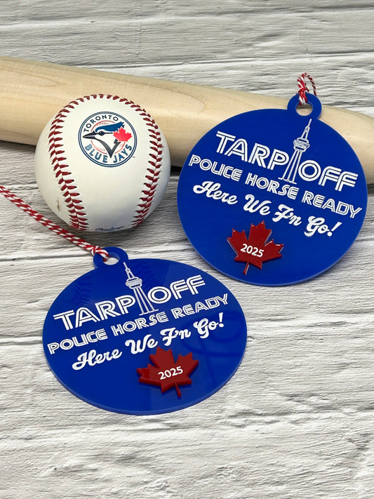 Tarp Off Police Horse Ready Ornament