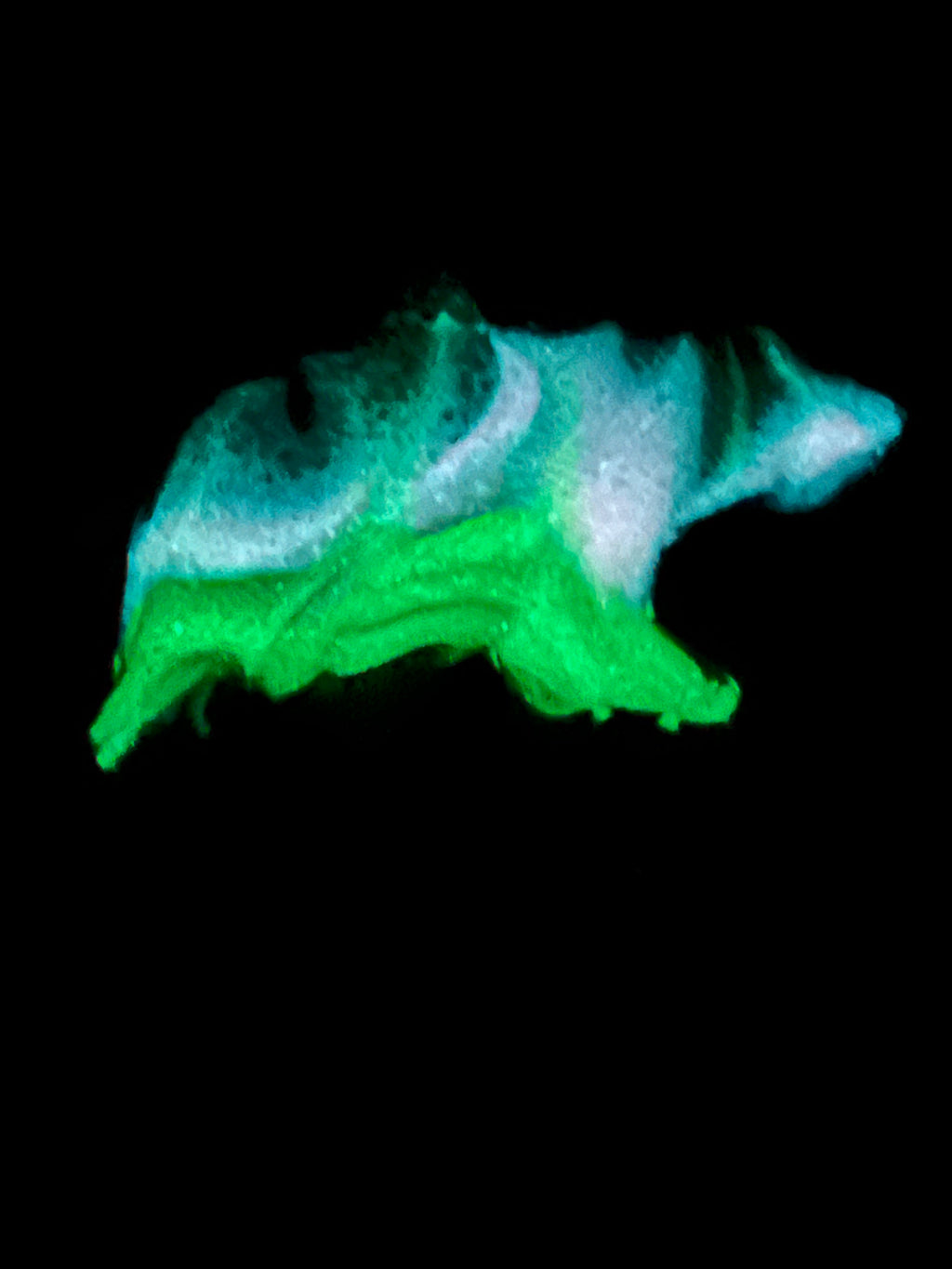 2025 Aurora Bear Resin Art Christmas Ornament