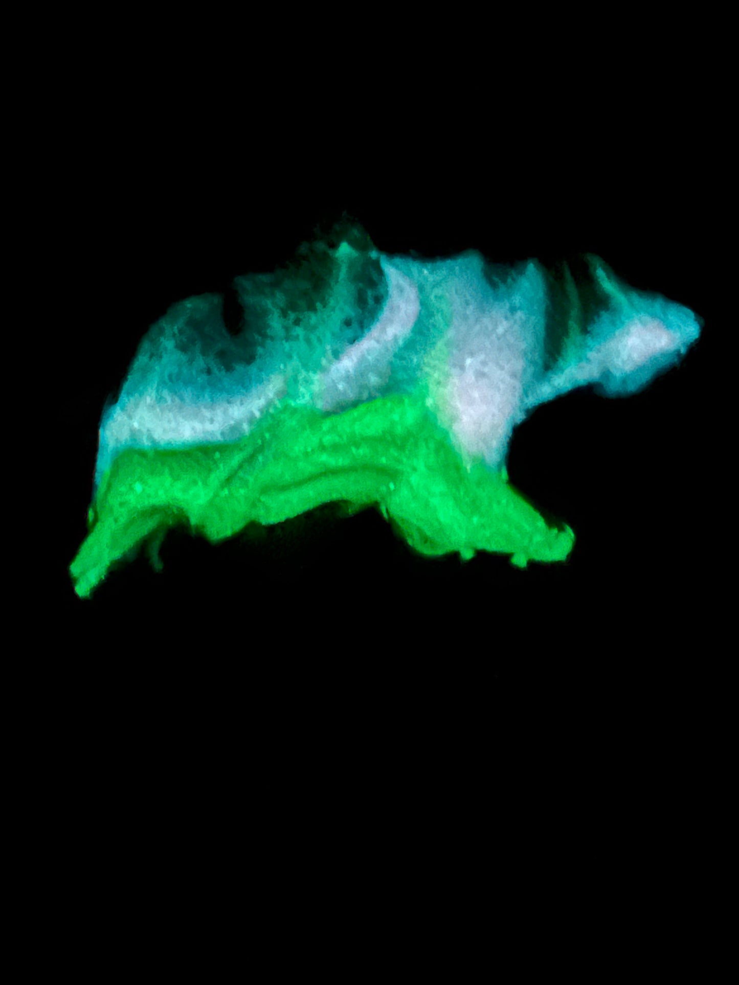 2025 Aurora Bear Resin Art Christmas Ornament