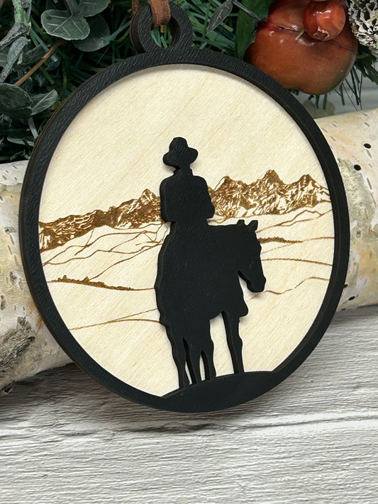 Cochrane Alberta Man of Vision Mountain View Ornament