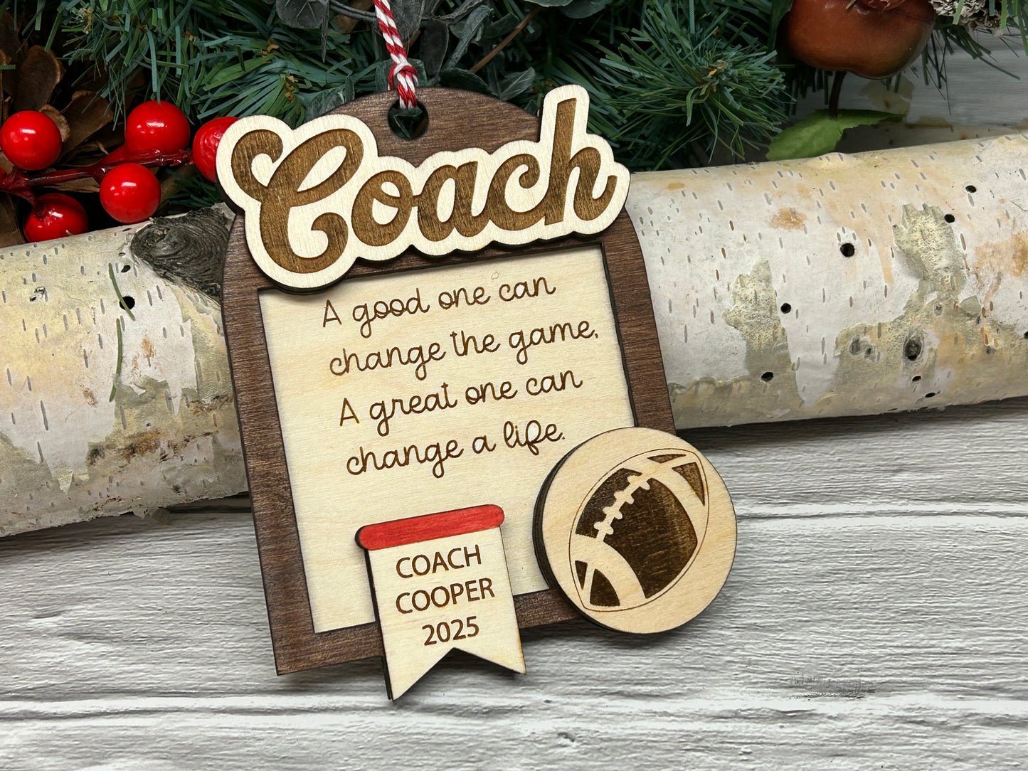 Customizable Coach Appreciation Ornament