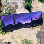 Kiore Northern Lights Wolf Resin Art