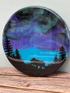 Northern Lights Resin Art  Sign