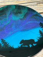 Northern Lights Resin Art  Sign