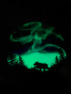 Northern Lights Resin Art  Sign