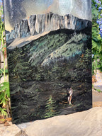 Kweeuu Milky Way Mount Yamnuska Resin Art