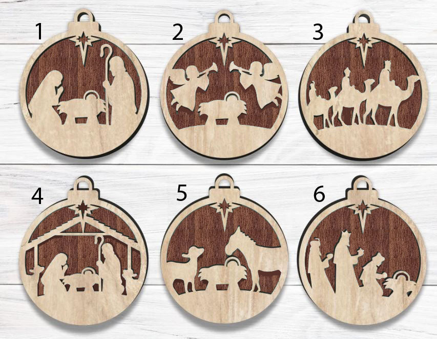 Personalized Nativity Ornament