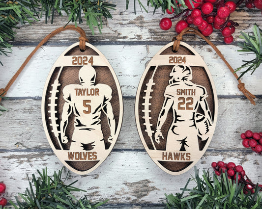 Football Spotlight Series Ornament