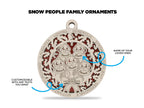 Customizable Snow Family Ornament