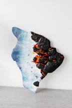The Big Island Lava Flow Resin Art Piece