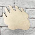 Bear Paw Unpainted Wooden Blank