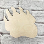 Bear Paw Unpainted Wooden Blank