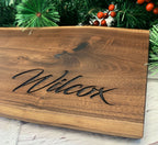 Personalized Black Walnut Charcuterie Board