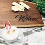 Personalized Black Walnut Charcuterie Board