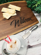 Personalized Black Walnut Charcuterie Board