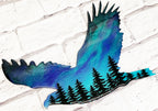 Eagle Northern Lights Resin Art