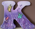 Glow-In-The-Dark Epoxy Butterfly Garden Letters