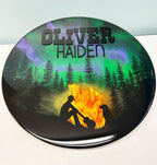 Northern Lights Campfire Resin Art Name Sign