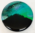 Rocky Mountain Northern Lights Resin Coaster