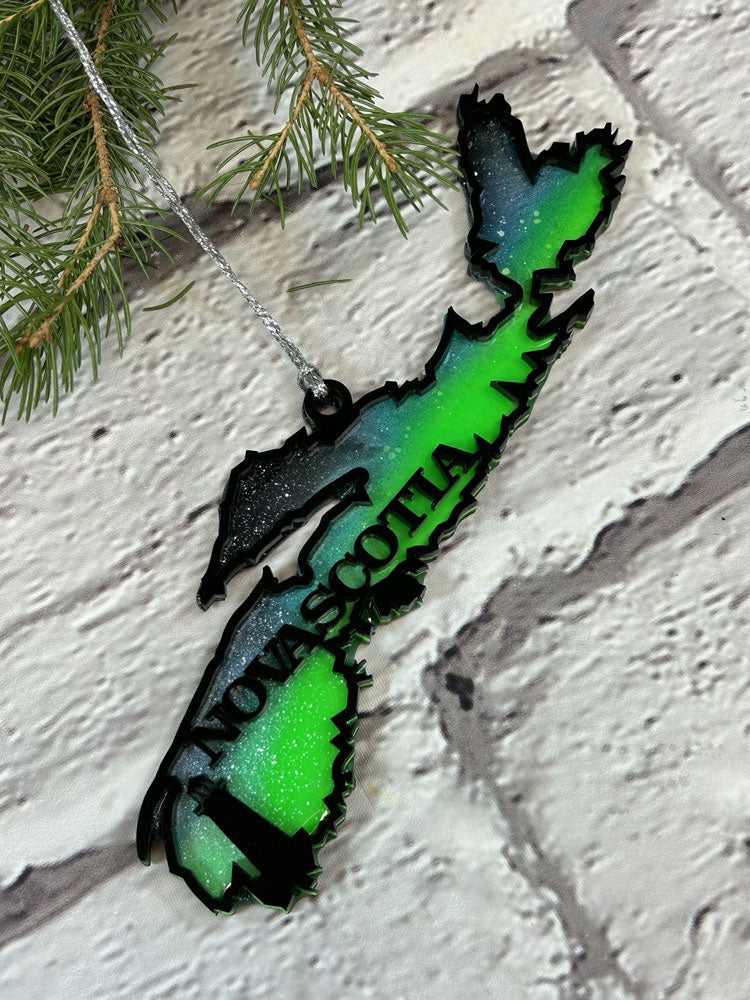 CLEARANCE Green Province Northern Lights Ornaments