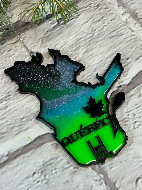 CLEARANCE Green Province Northern Lights Ornaments