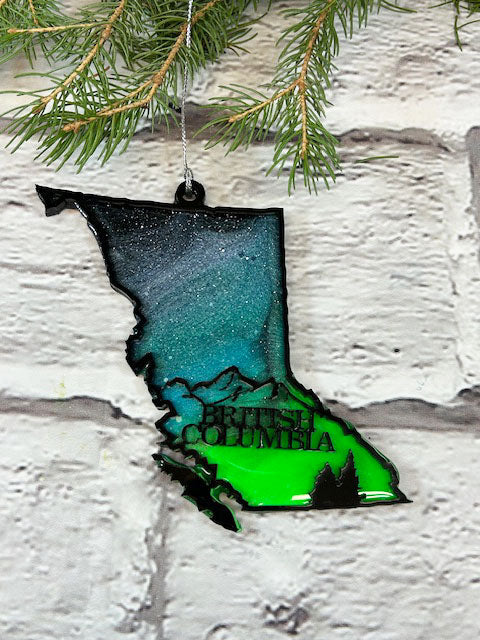 CLEARANCE Green Province Northern Lights Ornaments