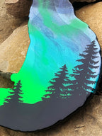 Fox Northern Lights Resin Art