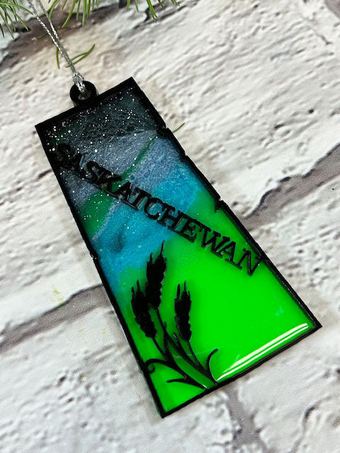 CLEARANCE Green Province Northern Lights Ornaments