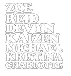 Rocky Mountain Wildlife Resin Art Name Sign